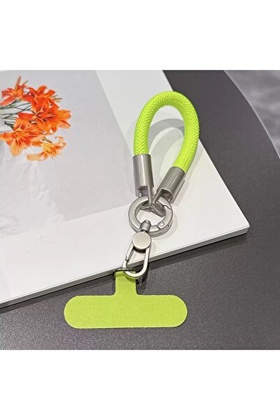 Choice3 Green Keychain Lanyard Heavy Metal Keyring Pendant for Mobile String ...