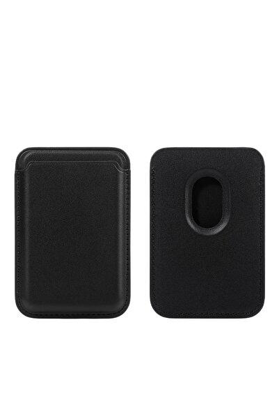 Choice16 01 Black Wallet Card Holder Leather Case for Magsafe IPhone 13 14 15...