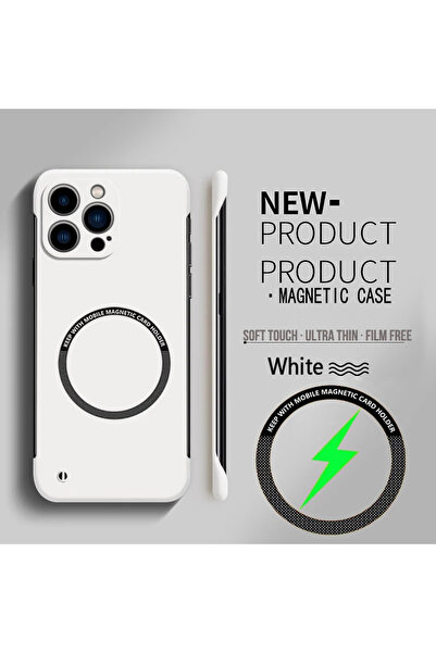 Choice18 iPhone 16ProMax White For Magsafe Magnetic Frameless Phone Case For ...