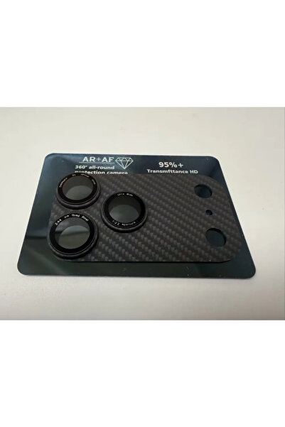 Choice6 For 17 Pro Max black Kevlar Carbon Fiber Full Camera Lens Protector G...