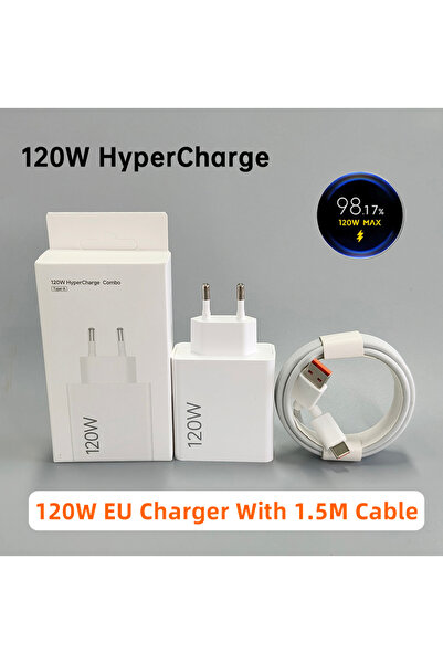 choice2 XIAOMI EU Add 1.5M Cable Original 120W Usb Fast Charger 100W Hypercha...
