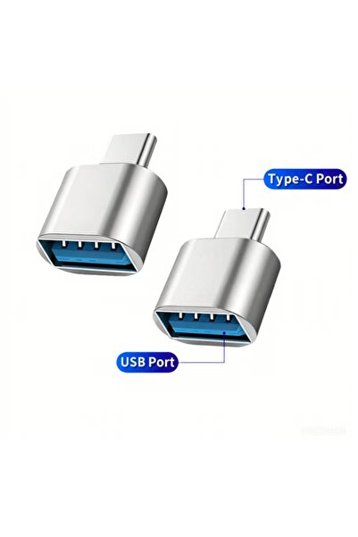 Choice Silver2Pcs USB C to USB Adapter, USB C Male to USB 2.0 Female OTG Adap...
