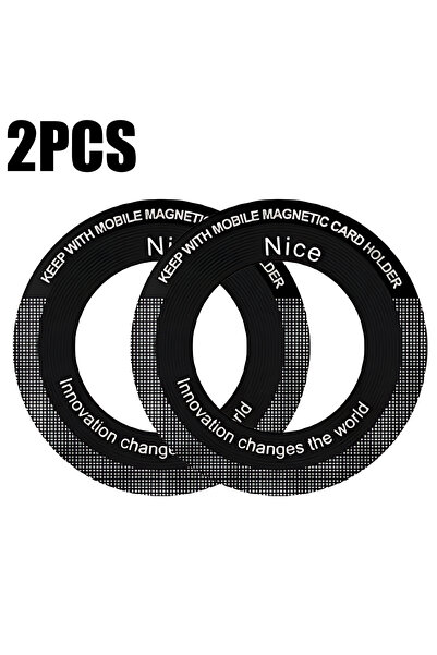 Choice Black-2PCS 1-10pcs Magnetic Ring for Magsafe Wireless Charger Sticker ...