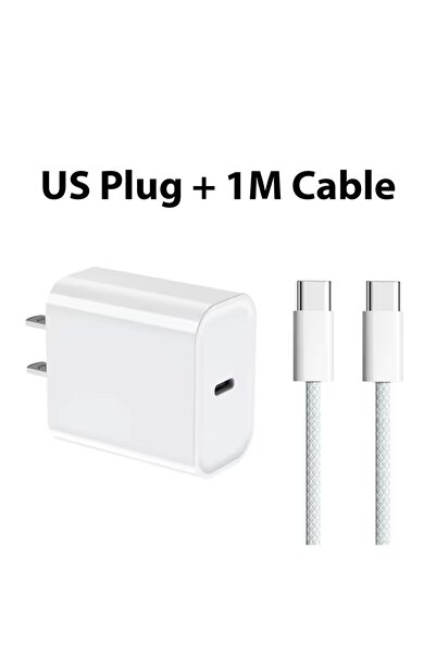 Choice4 US Charger and Cable PD 40W Charger USB C Fast Charging Cable For iPh...