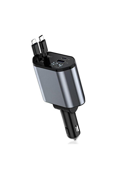 Choice iOS and Type-C Car Plug W&O 4-in-1 Vehicle Charger, 120W Fast Charging...