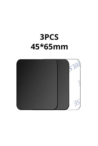 Choice1 3PCS Black 45x65 Magnetic Car Phone Mount Metal Plate - Universal Ult...