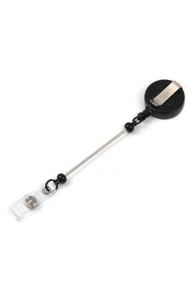 Choice4 Black 1-3 Pcs Beadable Badge Reels with Bar Retractable Beaded Holder...