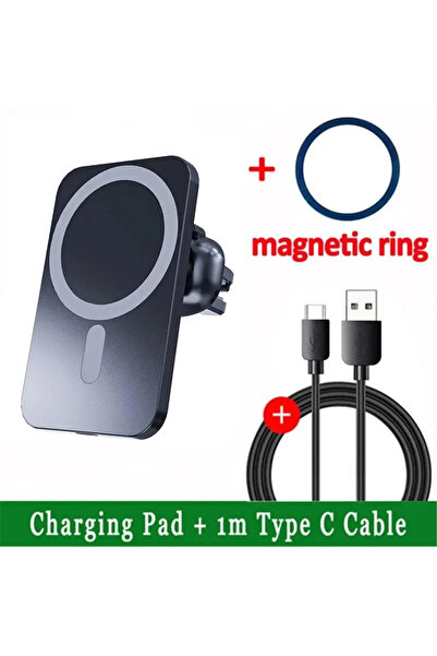 Choice1 Black with cable Fast Wireless Car Charger For MagSafe iPhone 17 16 1...