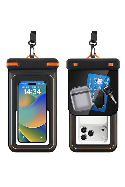 Choice black Waterproof Universal Phone Pouch Outdoor Sports Storage Large Ca...