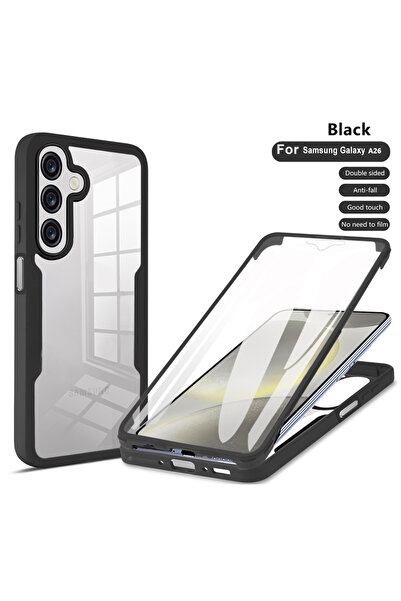 Choice50 Galaxy A57 qc360 - Black Full Body Protection Case for A57 A37 A17 5...