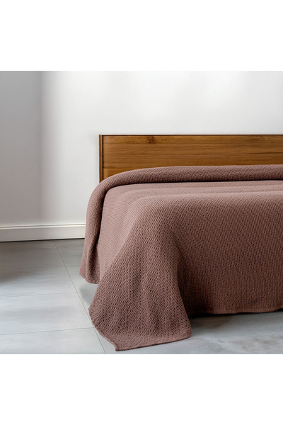 Green Black Lara Prestige Series Single Bedspread Pique 180X240 Brown, Oeko T...