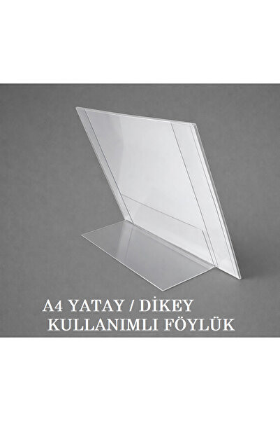 ETİKETLİK FİYATLIK Föylük A4 L Horizontal/Vertical Brochure Holder for Both V...