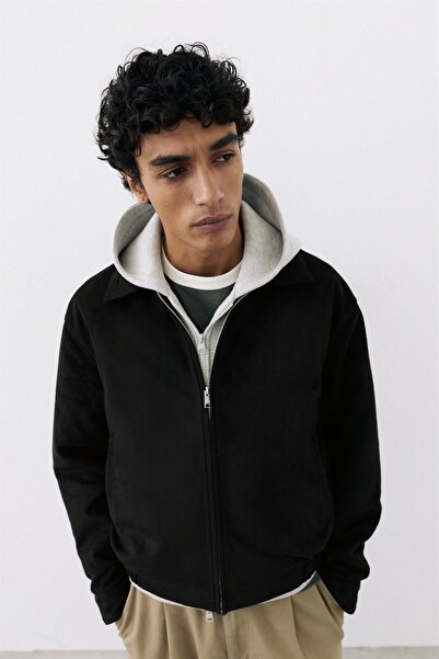 Pull & Bear Suni süet ceket