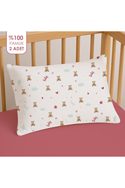 liefhome 100% Cotton Baby Pillow Case 35X45 (2 Pieces)