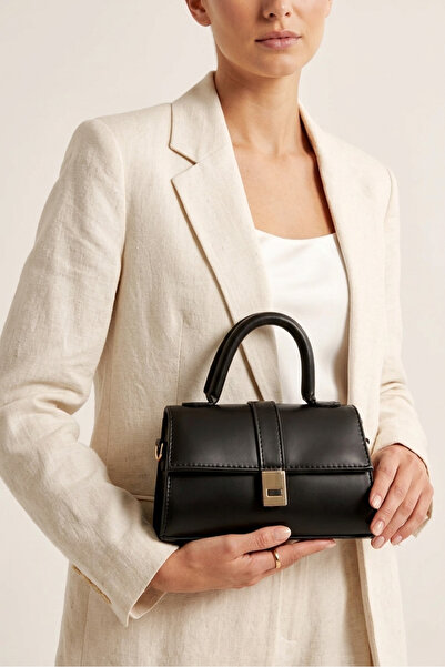 LİZZY BAG Women's Black Soft Leather Hand and Shoulder Bag