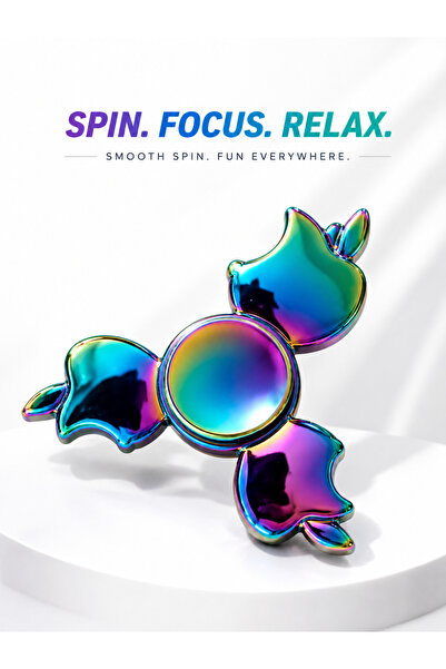 Taimi Colorful Metal Fidget Spinner – Smooth Spin Toy for Focus, Relaxation &...