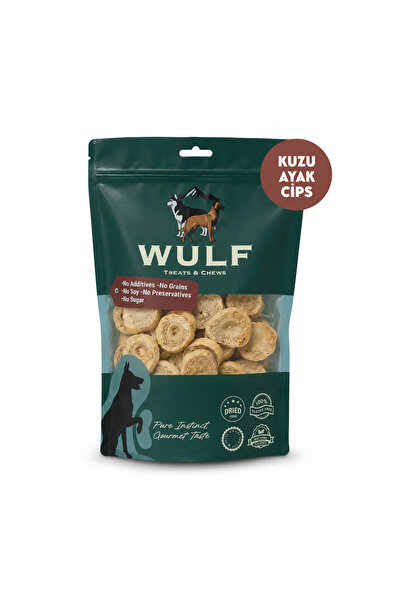Kuzu Ayak Cips %100 Doğal Kemirmelik Köpek Ödül Maması 200 gr
