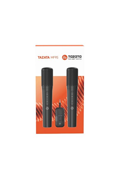Tazata Ασύρματα Μικρόφωνα (Σετ 2 τεμαχίων) MF9 TZMF9S-BLACK Μαύρο