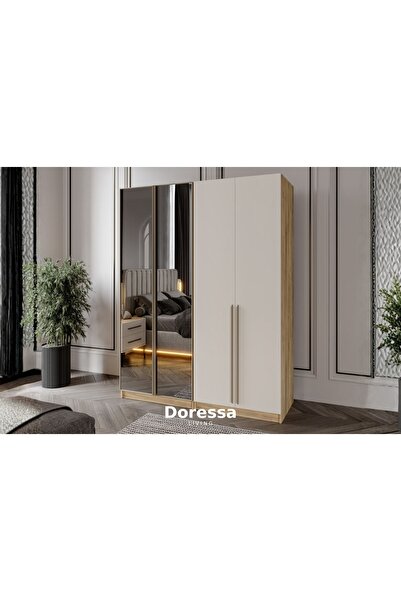 Doressa Living Kenz 4 Kapılı Reflekte Camlı Gardırop