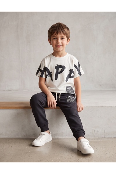 MiniKids Compleu HAPPY baieti, cu bleumarin