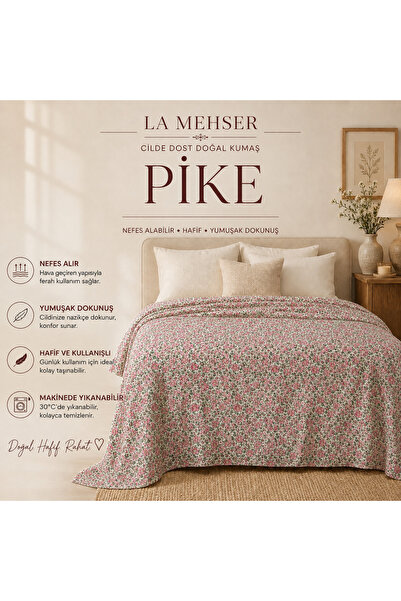 LA MEHSER Daily Coverlet Double Seasonal Pique