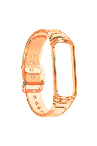 CaseOnn Samsung Galaxy Fit 2 ile Uyumlu Kordon (SM-R220) Transparan Esnek Sil...