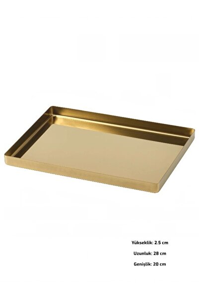 IKEA Stockholm 2025 Tray, Brass Color, 28X20 cm