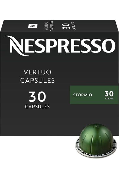 Nespresso Vertuo Capsules, Stormio, Dark Roast Coffee, 30 Coffee Capsules, 7....