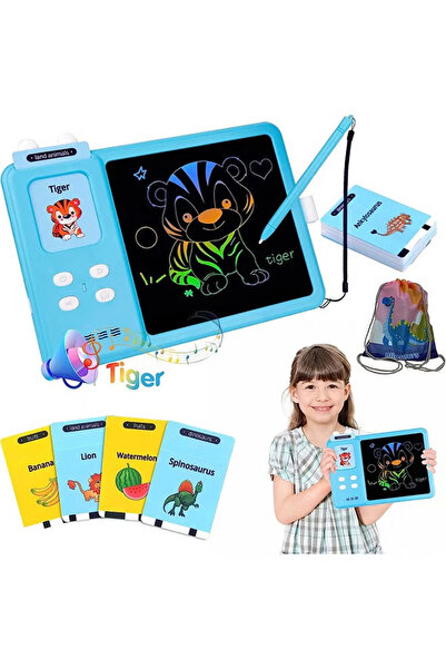 Yelajoy Talking flash cards drawing learning toys for age 3+,2-in-1 toddlers ...