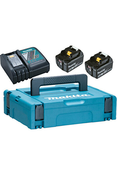 Makita Σετ 2 μπαταριών εργαλείων λιθίου 18V χωρητικότητας 5Ah με φορτιστή DC ...