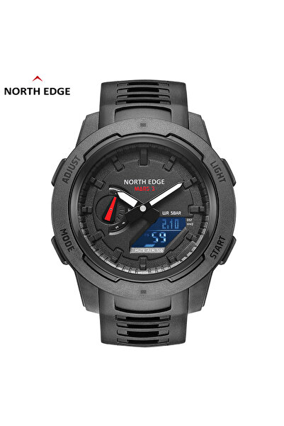 Choice black NORTH EDGE Mars 3 Men's Watch Digital Carbon Fiber Case For Man ...