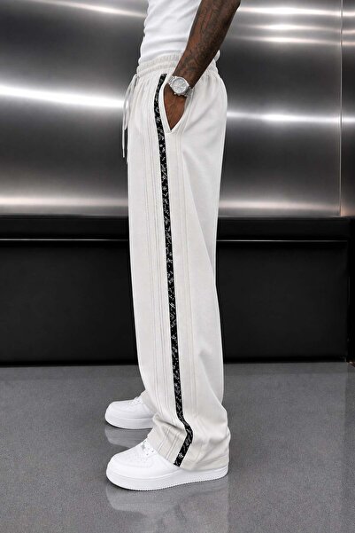 NOMARC Cream Yani Motifed Baggy Sweatpants
