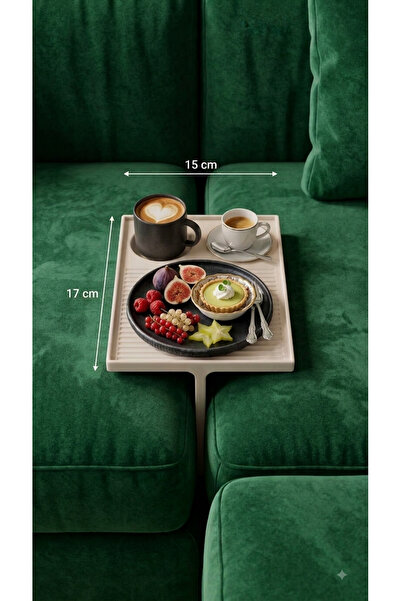 3dprototürk Koltuk Tepsisi - Koltuk Sehpası - Koltuk Yan Sehpa T Ayaklı Koltu...