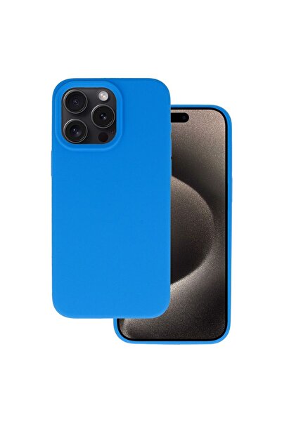 OEM Θήκη Σιλικόνης Lite Soft Touch Μπλε (iPhone 15 Pro)