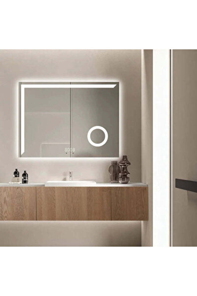 shark design LED Mirror 80×60 cm Rectangular, Premium Motion Sensor, 3 Light ...