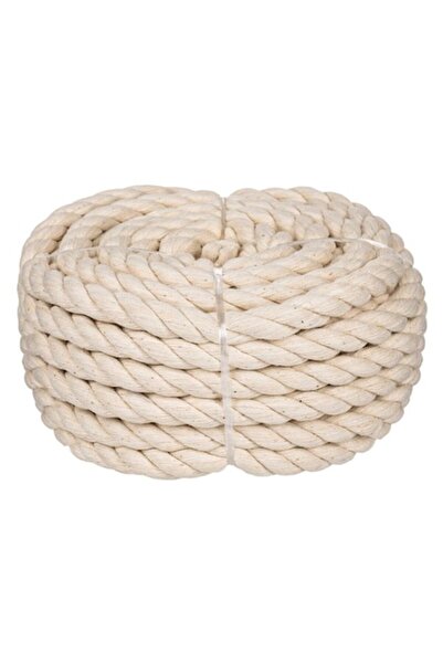 YUPY ®   Sfoară decorativă din bumbac, tip șnur, albă, 12m x 14mm