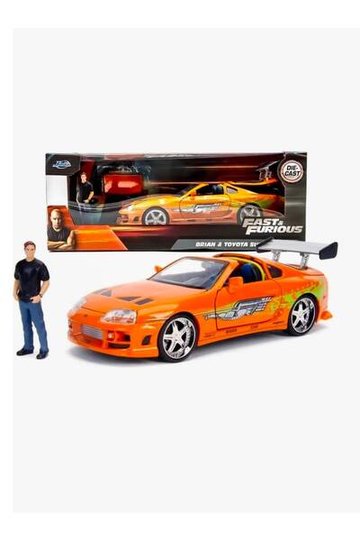 GÜVEN Jada Fast & Furious - Brian & Toyota Supra 1/24 Model Car