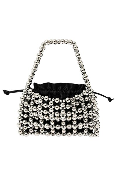 French Connection Women Beaded Top Handle Bag