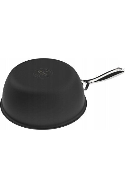 Demeyere Negru 5 Tigaie rotundă conică cu capac 20 cm pentru 350 ° C BELGIA