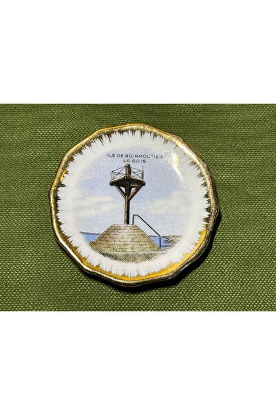 Fransız Limoges Limoges Small Decorative Plate - 7 cm in Diameter - 75547