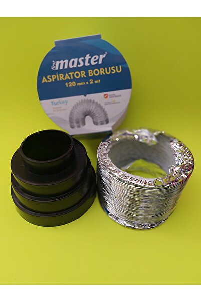 First Master Aspiratör Boru Redüksiyon 2m Folyo Bant Set