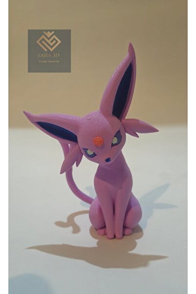 saha3d sıradışı tasarımlar Pokemon figür Espeon (Eevee hediyeli)