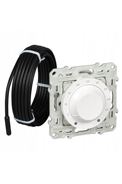 Schneider Electric Termostat rotativ Odace cu senzor de pardoseală
