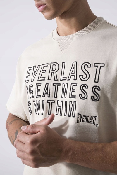 EVERLAST Tricou bărbătesc neutru bej deschis XXL