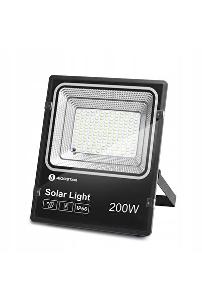 NO BRAND Proiector solar LED cu panou solar de 200W