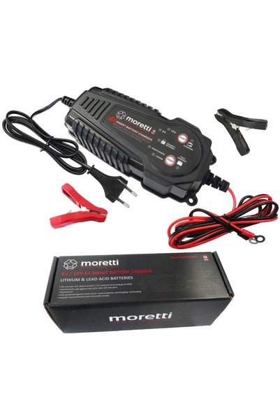 Moretti Încărcător de baterii 6/12V 4A digital GEL AMG LITIU ACID