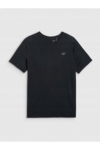 4F Tricou bărbătesc merino 4FWAW25TFTSM1526 Negru