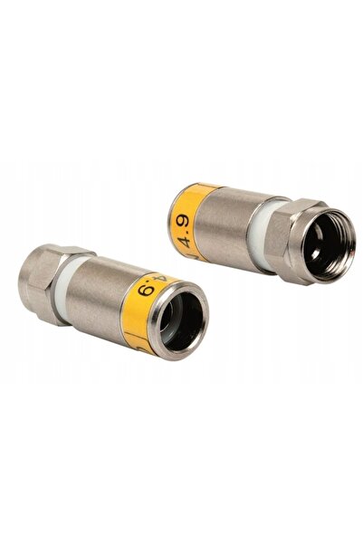 Cabelcon Mufă F F-6-TD 4.9 conector F pentru satelit calitate ultra 100 bucăț...