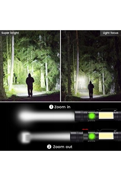 NO BRAND ADAMPARK MINI LANTERNĂ LED REÎNCĂRCABILĂ USB PORTABILĂ SET 2 BUCĂȚI ...