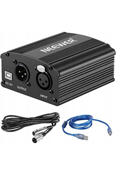 NO BRAND NEEWER Sursă de alimentare Phantom 48V cu 1 canal, cu adaptor cu 3 p...